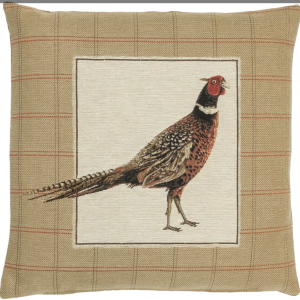 Strutting Pheasant Left Tapestry Cushion