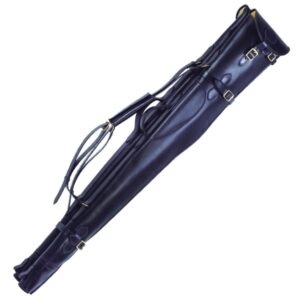 Harness Leather Flap Buckle & Zip DOUBLE Gun Slip
