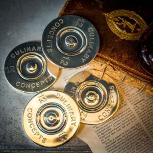 Set of Four Cartridge Bottle Coasters