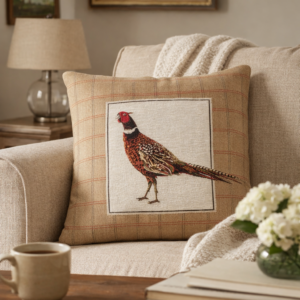 Strutting Pheasant Right Cushion with Filler