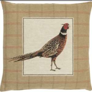 Strutting Pheasant Left Tapestry Cushion