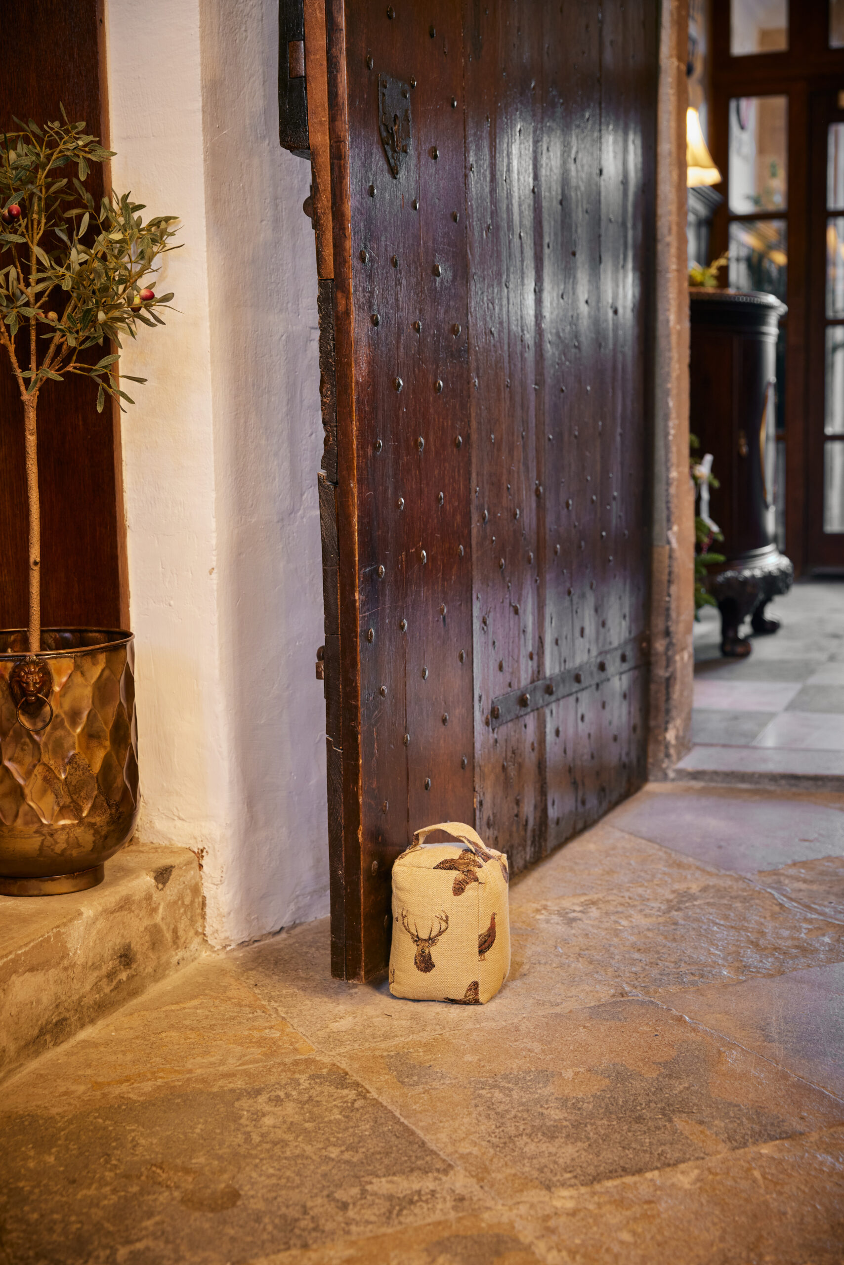 Highland Beige Tapestry Doorstop