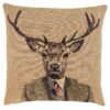 City Stag Tapestry Cushion with filler, photo 2