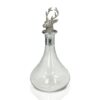 Glass Ships Decanter with Nickel Finish Stag Stopper, photo 2