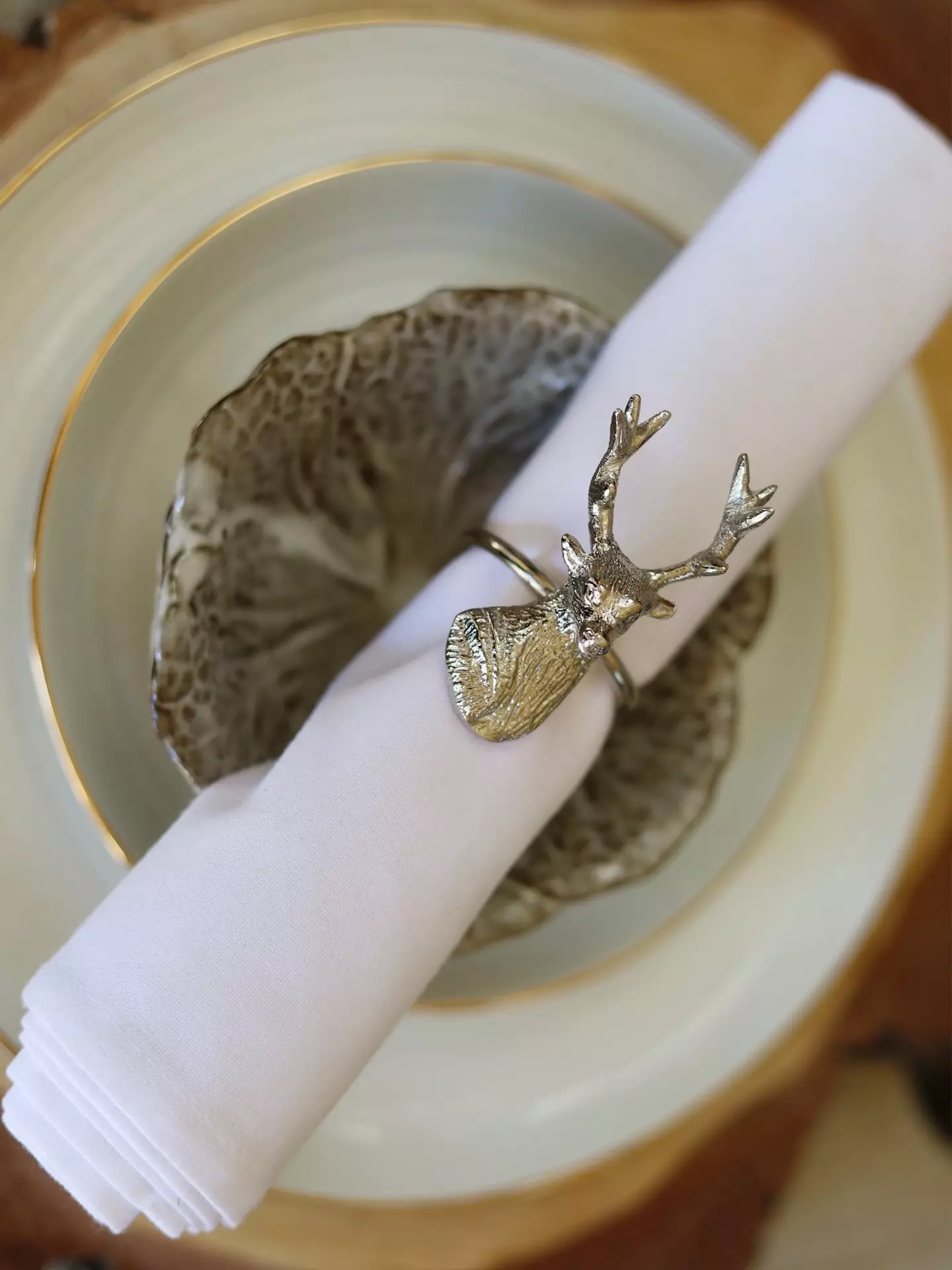 Stag Napkin Rings – Set of Four