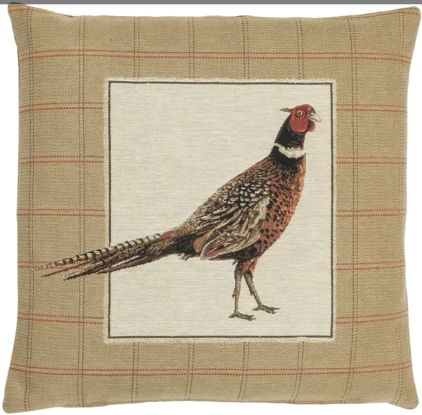 Strutting Pheasant Left Tapestry Cushion, photo 2