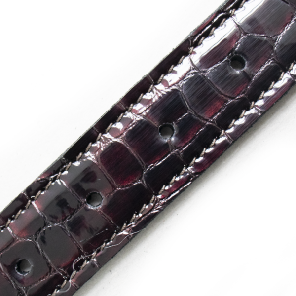 Cherry Patent Leather Belt