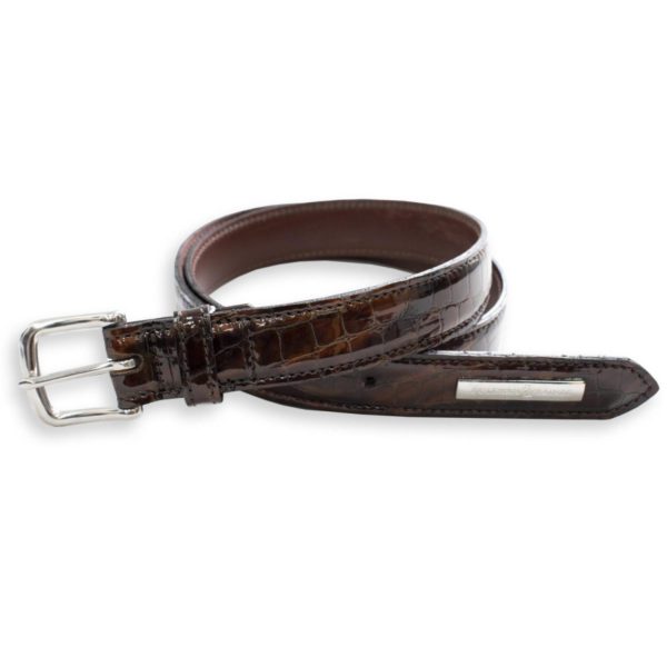 Whisky Moc Croc Belt